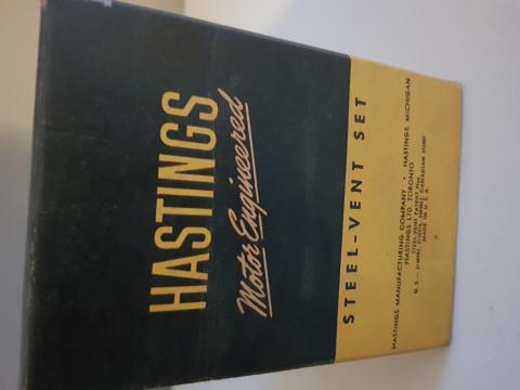 Hastings steel vent set